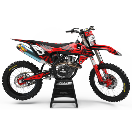 Kit déco Perso FACTORY Neken noir/rouge MA32A honda