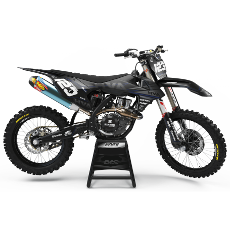 Kit déco Perso Husqvarna FACTORY NEKEN BLACK MATE MA31I