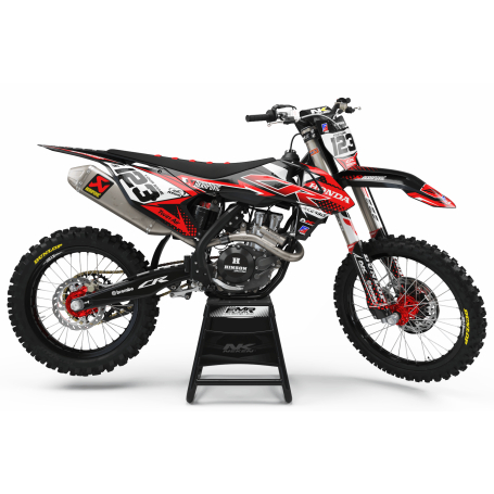 Kit déco Perso FACTORY honda ENERGY MA33A rouge