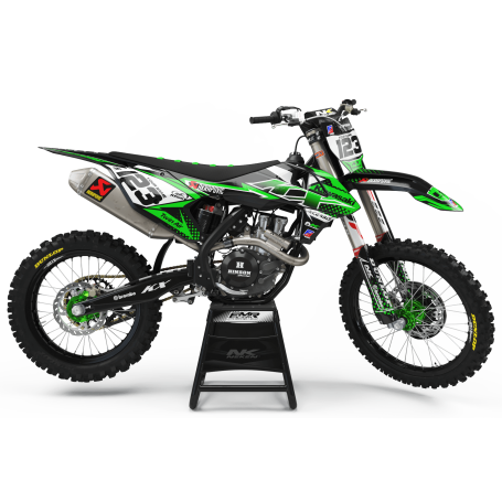 Kit déco Perso FACTORY kawasaki ENERGY MA33B vert