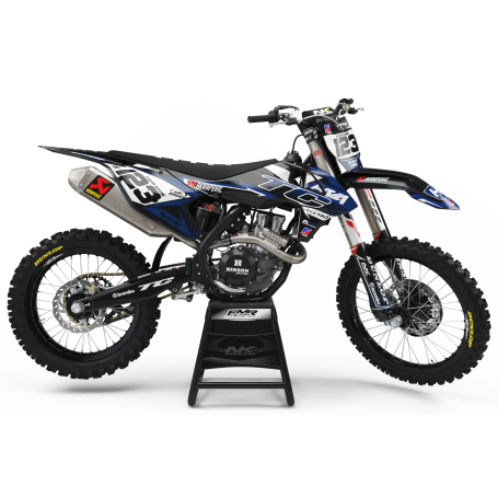 Kit déco Perso FACTORY Husqvarna ENERGY MA33I bleu
