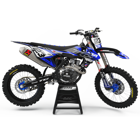Kit déco Perso FACTORY Husqvarna ENERGY MA33I2 bleu/noir