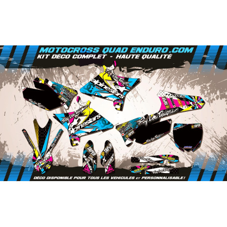 KIT DÉCO Perso 125-250 YZ UFO LOOK 4T 02-14 ALPINESTARS MA4A