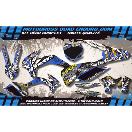 KIT DÉCO Perso HUSQVARNA CR 125-250 97-99 ALPINESTARS MA4D