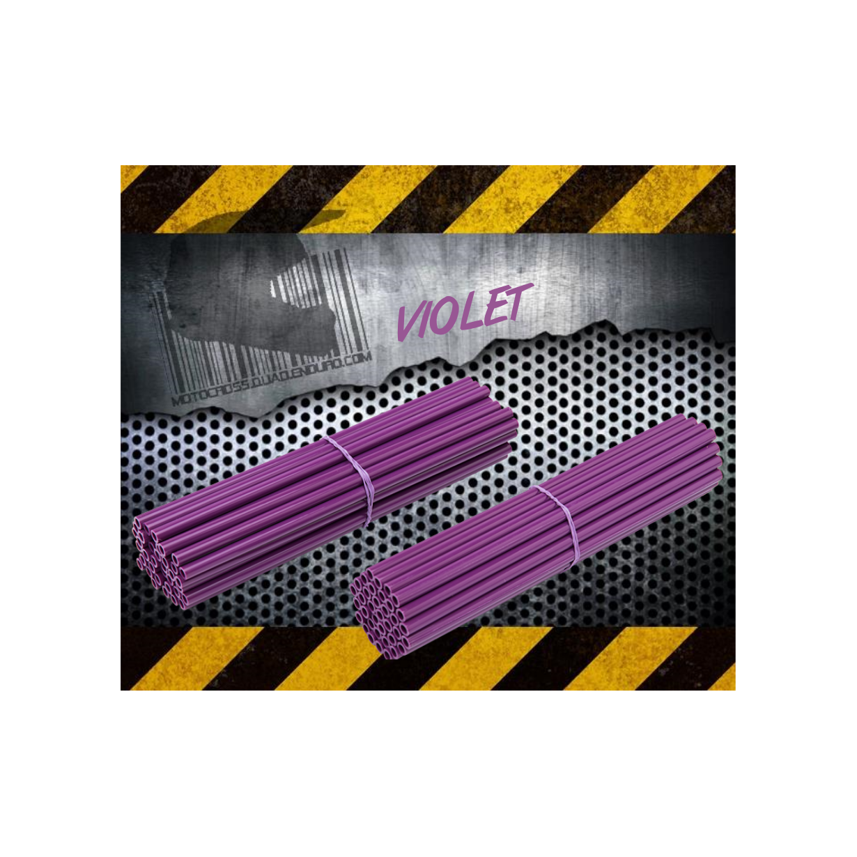 Couvres Rayons VIOLET Motocross toutes cylindrées