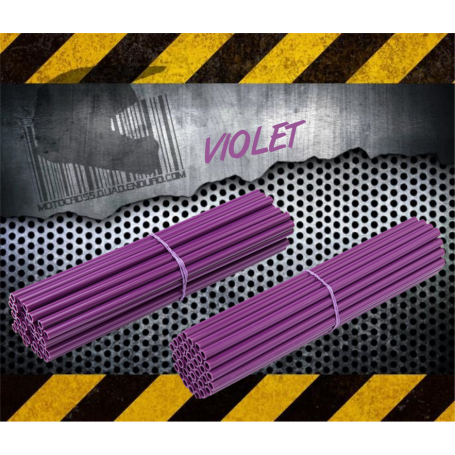 Couvres Rayons VIOLET Motocross toutes cylindrées