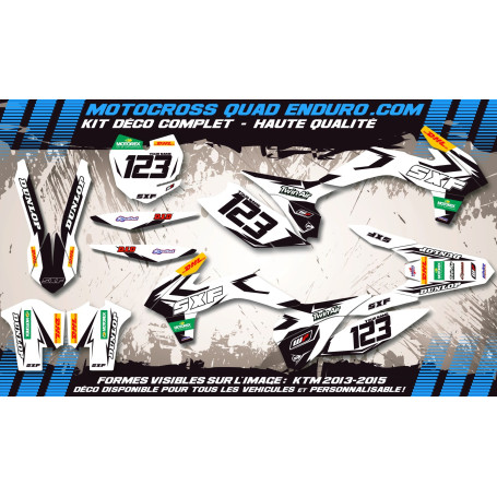KIT DÉCO Perso 50 SX 09-15 Factory White Edition MA10CW