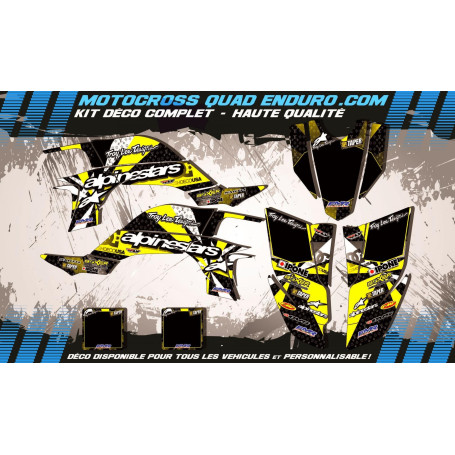 KIT DÉCO Perso 450 YFZ 04-08 QUAD ALPINESTARS MA4E