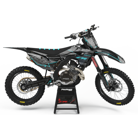 KIT DÉCO Perso HONDA CR BLACKCYAN