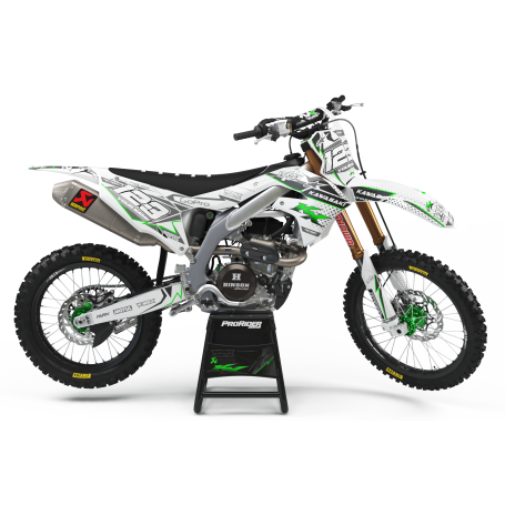 KIT DÉCO Perso KAWASAKI KX-WHITE