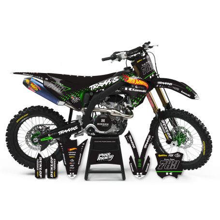KIT DÉCO Perso KAWASAKI HOTWHEELS BLACK