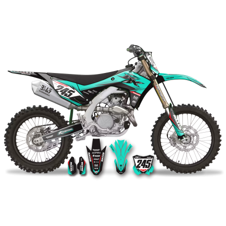 KIT DÉCO Perso KAWASAKI Blitz TURQUOISE