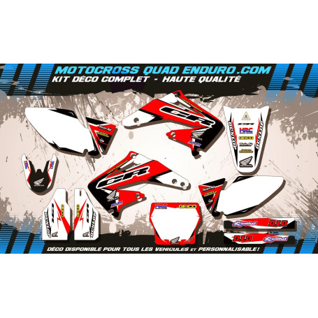 KIT DÉCO Perso 450 CRF 02-04 Factory Replica HONDA MA10A
