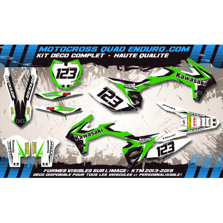 KIT DÉCO Perso 500 KX 89-03 Factory Replica KAWASAKI MA10B