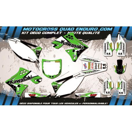 KIT DÉCO Perso 250 KXF 09-12 Factory Replica KAWASAKI MA10B