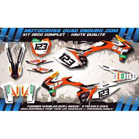 KIT DÉCO Perso EXC 98-03(sauf 450-525 2003) Factory Replica KTM MA10C