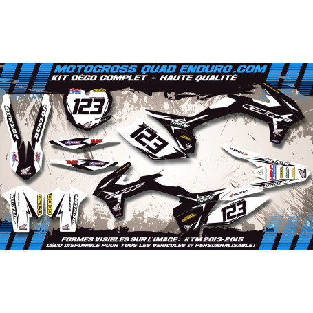 KIT DÉCO Perso 250 CRF 06-09 Factory Black Edition MA10AB