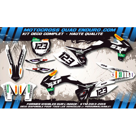 KIT DÉCO Perso XC-SX 450-505-525 QUAD Factory Black Edition MA10CB