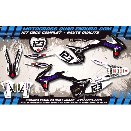 KIT DÉCO Perso 450 RMZ 2007 Factory Black Edition MA10DB