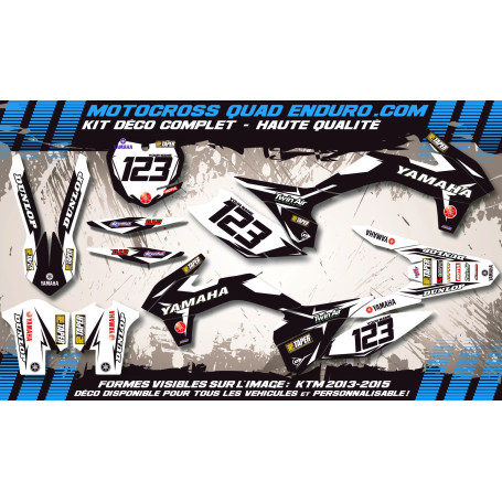 KIT DÉCO Perso 125-250 YZ 93-95 Factory Black Edition MA10EB