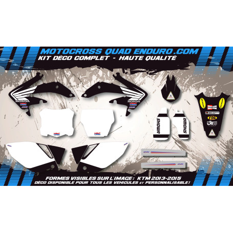 KIT DÉCO Perso 250 CRF 14-18 Bailey Replica Black Edition MA11AB