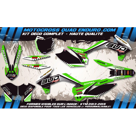 KIT DÉCO Perso 450 KXF 06-08 BUD Racing MA12B