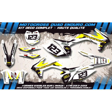 KIT DÉCO Perso SE 250 à 510 05-08 Factory White Edition MA10FW