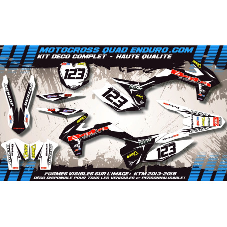 KIT DÉCO Perso 50 RR enduro 2007 Factory Black Edition MA10GB
