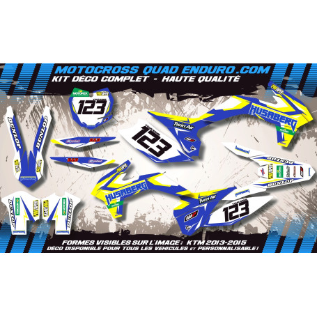KIT DÉCO Perso TE 11-12 (2t) Factory Replica HUSABERG MA10I