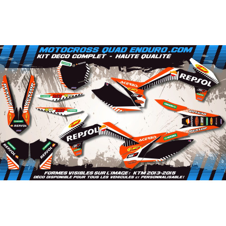 KIT DÉCO Perso EXC 98-03(sauf 450-525 2003) Repsol MA12D