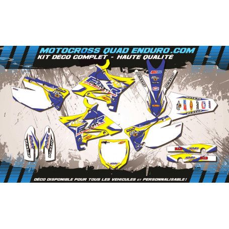 KIT DÉCO Perso 125-250 YZ UFO LOOK 4T 02-14 Fmr Factory MA13D