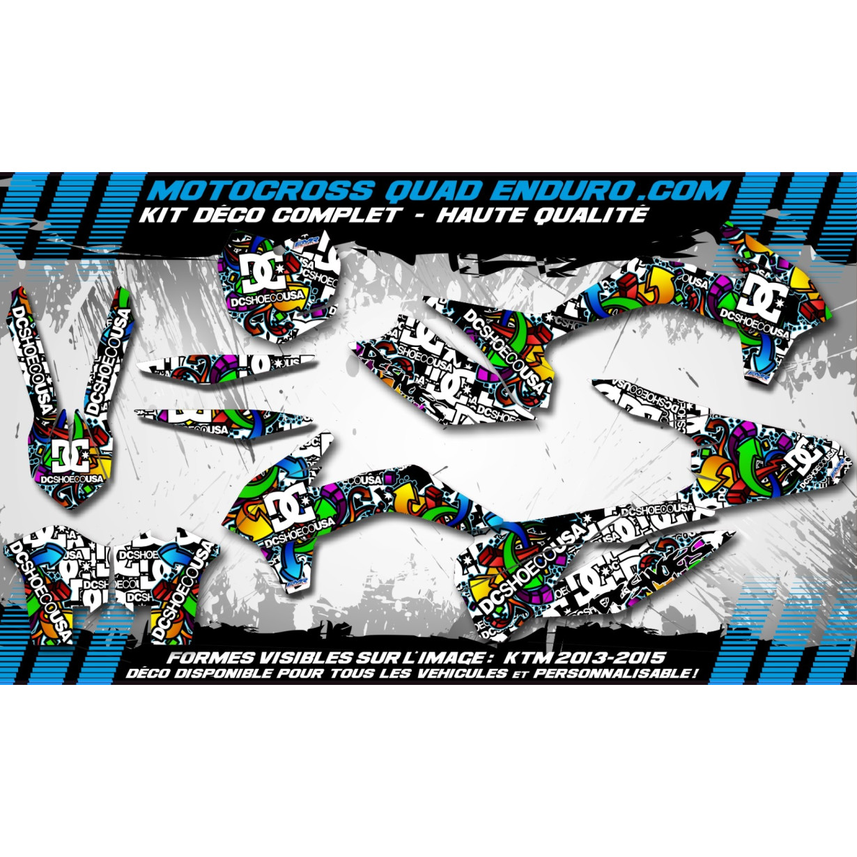 KIT DÉCO Perso DRZ 400 toutes années DC Shoes MA14A