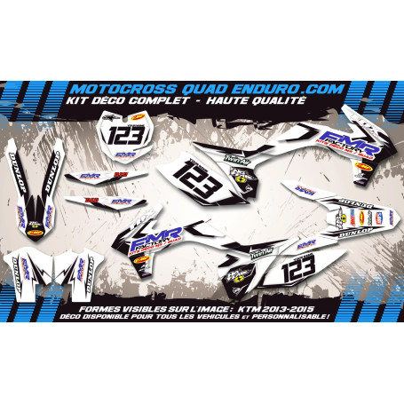 KIT DÉCO Perso 125 WR 09-15 Fmr factory WT Edition MA13WT