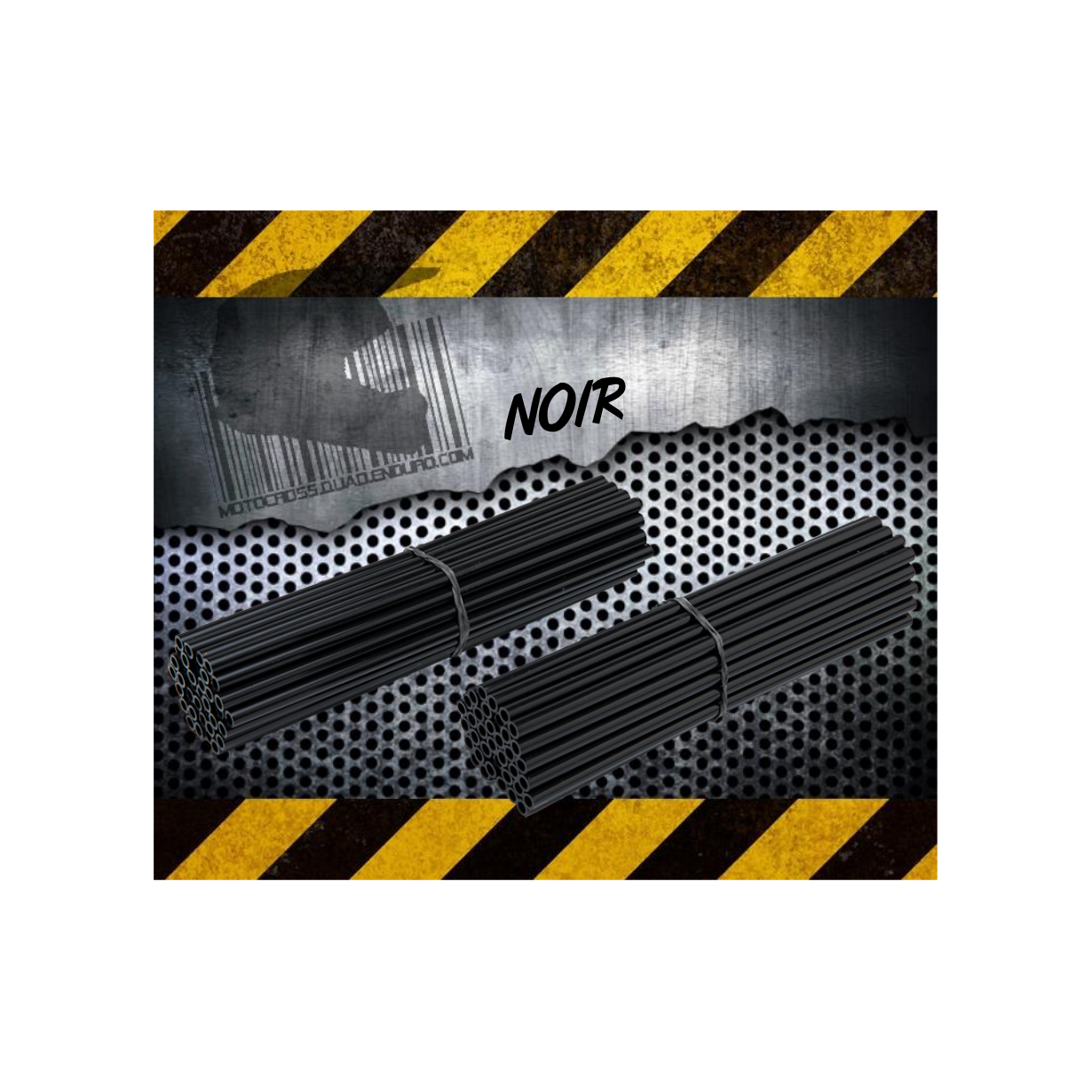 Couvres Rayons NOIR Motocross toutes cylindrées