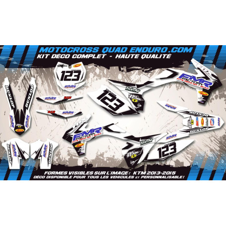 KIT DÉCO Perso 450 RMZ 2018 Fmr Factory WT Edition MA13WT