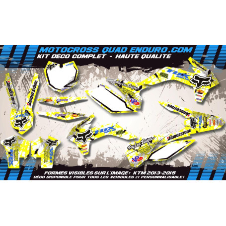 KIT DÉCO Perso 450 RMZ 2018 FOX MA9D