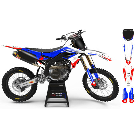Kit déco Perso YAMAHA Factory Revolt A26E4 blue/white/red