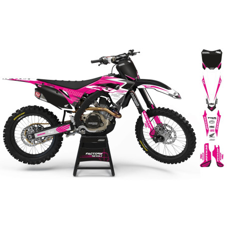 Kit déco Perso HONDA Factory Revolt A26A2 white/pink