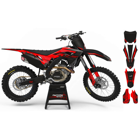 Kit déco Perso HONDA Factory Revolt A26A3 black/red