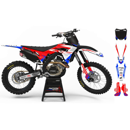 Kit déco Perso HONDA Factory Revolt A26A4 red/blue/white