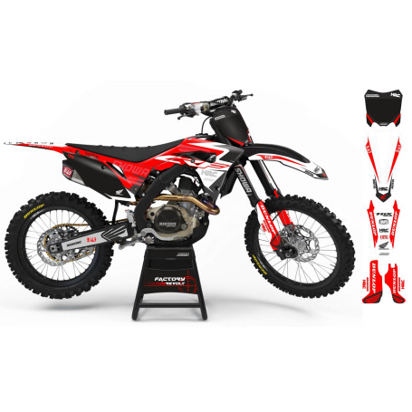 Kit déco Perso HONDA Factory Revolt A26A5 black/red/white