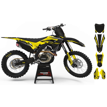 Kit déco Perso HONDA Factory Revolt A26A6 black/yellow