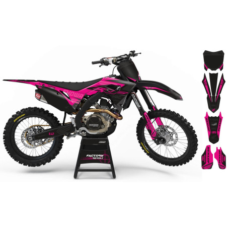 Kit déco Perso HONDA Factory Revolt A26A7 black/pink