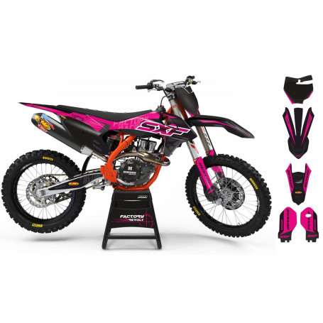 Kit déco Perso KTM Factory Revolt A26C7 black/pink