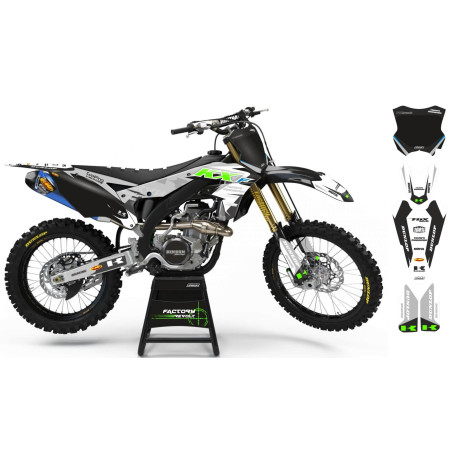Kit déco Perso KAWASAKI Factory Revolt A26B1 white/grey