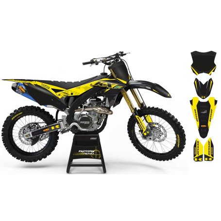 Kit déco Perso KAWASAKI Factory Revolt A26B6 black/yellow