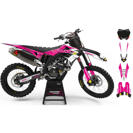 Kit déco Perso SUZUKI Factory Revolt A26D2 white/pink