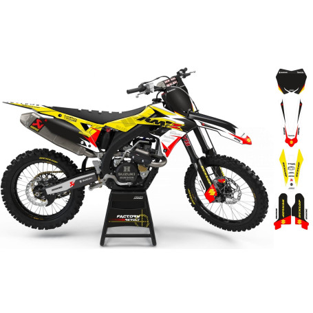Kit déco Perso SUZUKI Factory Revolt A26D4 white/yellow/red