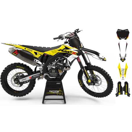 Kit déco Perso SUZUKI Factory Revolt A26D5 yellow/white