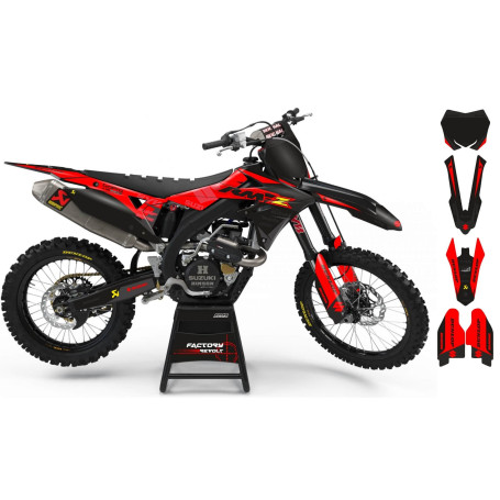 Kit déco Perso SUZUKI Factory Revolt A26D6 black/red